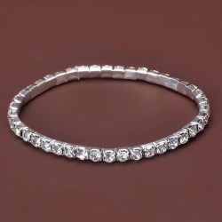 fashion concise row diamond woman elasticity personality bracelet