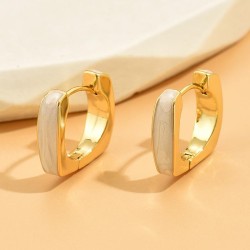 fine Korean style fashion enamel sweetOL three-dimensional Square personality ..