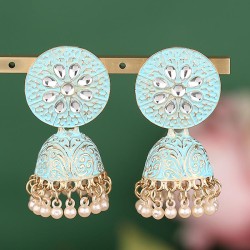 occidental style fashion Metal concise temperament exaggerating lady earring