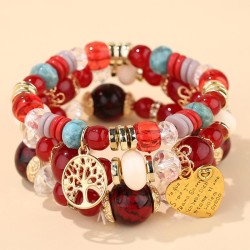 occidental style fashion concise all-Purpose love Life tree multilayer lady te..