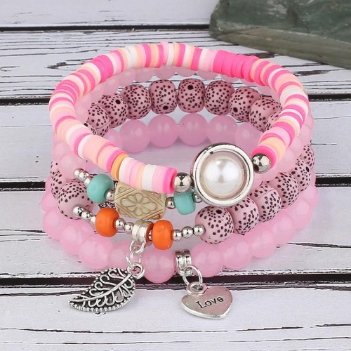 occidental style fashion all-Purpose love leaves pendant pendant  candy all-Purpose multilayer temperament lady b