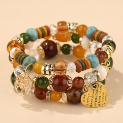 occidental style fashion concise all-Purpose love Life tree multilayer lady te..