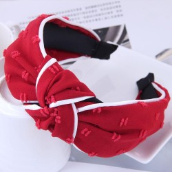 Korean style brief fashion white Stripe medium print width Headband Headband h..
