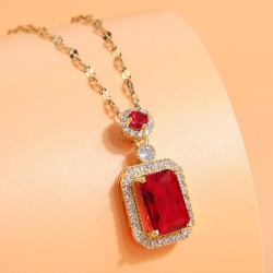 Korean style fashionOL concise bronze embed Zirconium gem temperament personal..