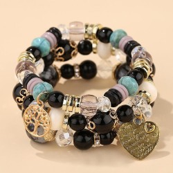 occidental style fashion concise all-Purpose love Life tree multilayer lady te..