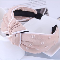 Korean style brief fashion white Stripe medium print width Headband Headband h..