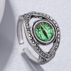 occidental style concise retro eyes opening personality opening ring