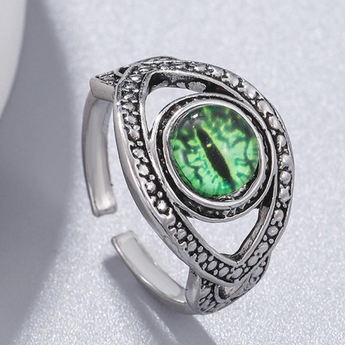 occidental style concise retro eyes opening personality opening ring