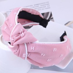 Korean style brief fashion white Stripe medium print width Headband Headband h..