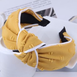 Korean style brief fashion white Stripe medium print width Headband Headband h..