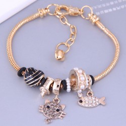 occidental style fashion  gold Metal all-PurposeDL concise cat accessories per..
