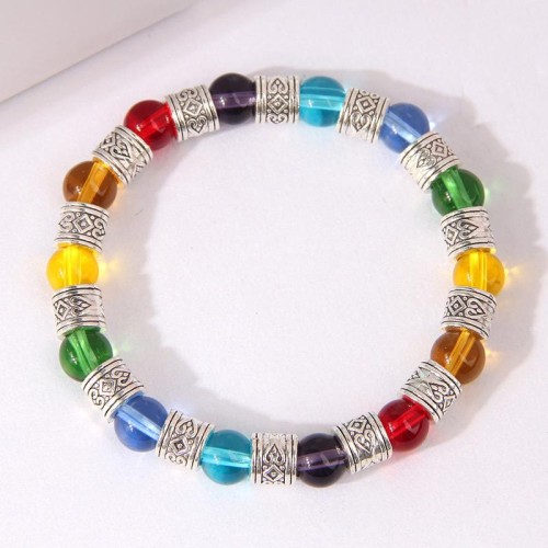 occidental style fashion concise Metal glass all-Purpose temperament woman bracelet