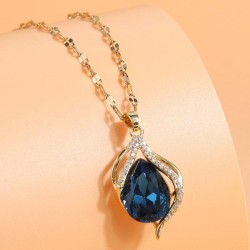 Korean style fashionOL concise bronze embed Zirconium drop temperament persona..