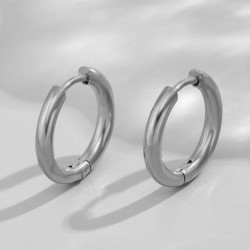 Korean style fashion stainless steel geometry Round personality circle
