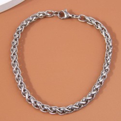 fashion concise stainless steel temperament man bracelet