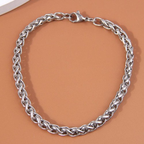 fashion concise stainless steel temperament man bracelet