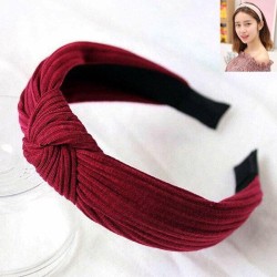 fashion concise pure color head  knitting pure color Cloth Headband Headband h..