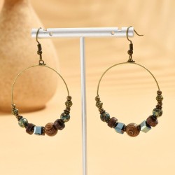 occidental style fashion retro concise circle temperament lady earring