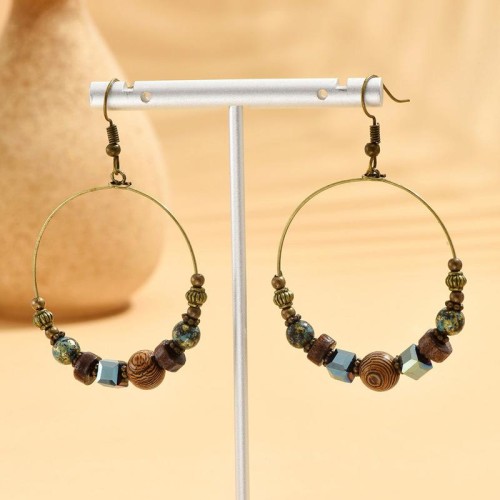occidental style fashion retro concise circle temperament lady earring
