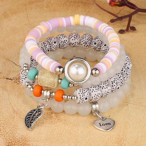 occidental style fashion all-Purpose love leaves pendant pendant  candy all-Purpose multilayer temperament lady b