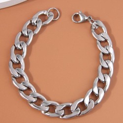 fashion concise stainless steel temperament man bracelet