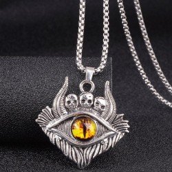 fashion concise skull eyes man personality necklace