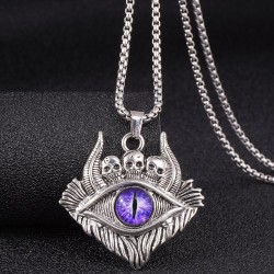 fashion concise skull eyes man personality necklace