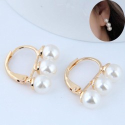 fashion sweetOL elegant personality Pearl personality ear stud buckle
