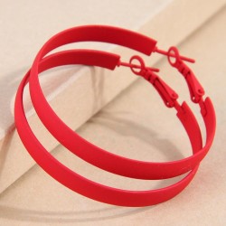 fashion concise color surface circle temperament woman buckle circle