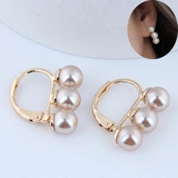 fashion sweetOL elegant personality Pearl personality ear stud buckle