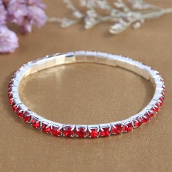fashion concise row diamond woman elasticity personality bracelet