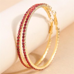 6.0cm concise flash diamond temperament lady circle