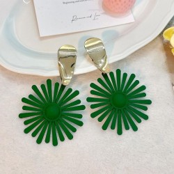 spring pure color flowers exaggerating earrings IO same style small fresh earr..