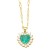 occidental style fashion brief love necklaceins samll high embed zircon heart-shaped pendant clavicle chainnkn