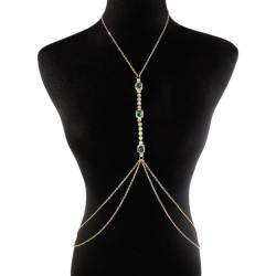 occidental style fashion diamond gem chain  brief Double layer chain woman