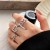hollow love ring woman opening samllins wind woman fashion