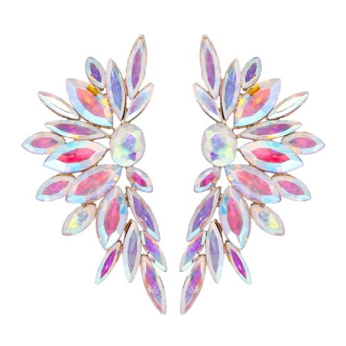 summerins wind occidental style fully-jewelled earrings woman Alloy diamond Earring exaggerating flowers geometry