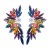 summerins wind occidental style fully-jewelled earrings woman Alloy diamond Earring exaggerating flowers geometry