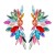 summerins wind occidental style fully-jewelled earrings woman Alloy diamond Earring exaggerating flowers geometry