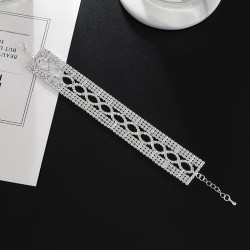 fashion personality occidental style exaggerating bracelet flash diamond claw ..