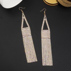 claw chain earrings brilliant tassel long style earrings Rhinestone earring br..