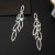 style  Rhinestone claw chain Earring lady exaggerating earring luxurious earringsE