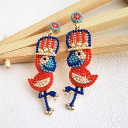 occidental style summer personality creative Alloy beads earrings lady handmad..