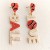 summer creative love Alloy embed beads earrings Word spliceOUE fashion personality
