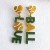 summer creative love Alloy embed beads earrings Word spliceOUE fashion personality