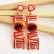 occidental style personality exaggerating creative Alloy beads earrings Word splicelove long style Alloy earring