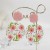 spring summer Acrylic plates earrings color transparent print flowers color small fresh floral