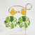 spring summer Acrylic plates earrings color transparent print flowers color small fresh floral