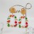 spring summer Acrylic plates earrings color transparent print flowers color small fresh floral