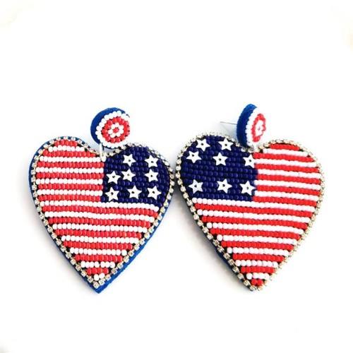  day day handmade beads Cloth diamond love creative personality earrings Earring